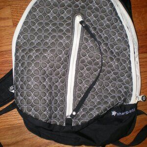 Sherpani Access LE Backpack Black + White Quilted Floral Travel Bag